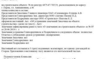 В какой срок происходит устранение замечаний проектной организацией