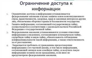 Какая статья конституции рф регулирует доступ к информации