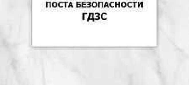 Кому подчиняется постовой на посту безопасности гдзс