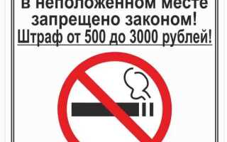 Кто имеет право штрафовать за курение в неположенном месте