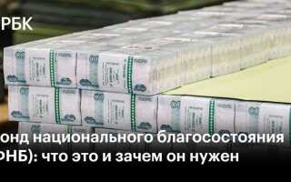 Что такое фонд национального благосостояния