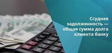 Понятие ссудной задолженности и её отличие от просрочки