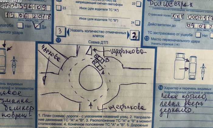 Как описать обстоятельства происшествия пошагово