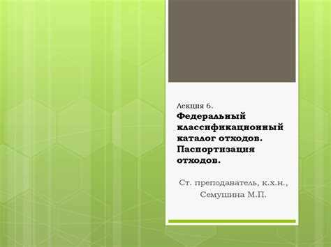 Контроль соблюдения правил ведения классификатора