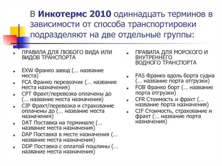 Ответственность покупателя и моменты перехода рисков