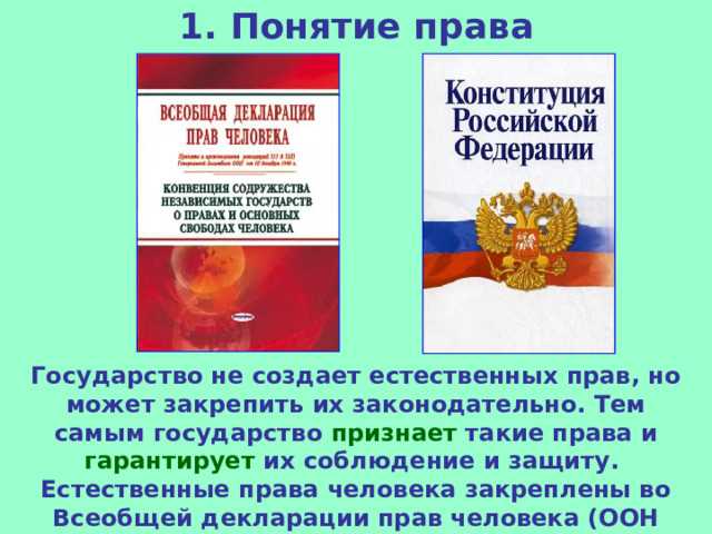 В чем смысл признания государством прав человека