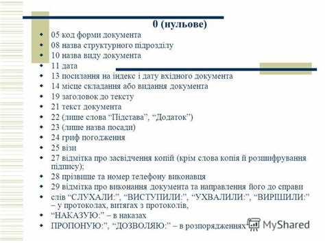 Назначение кода формы для идентификации документа