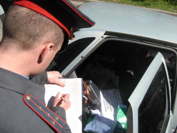 Участие сотрудников таможни в остановке автомобилей на дороге